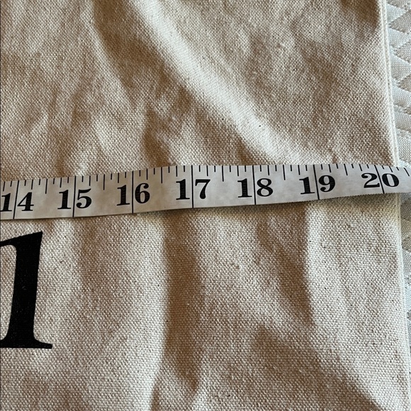 Vuori Cream Canvas Tote with Black Text - Picture 4 of 4